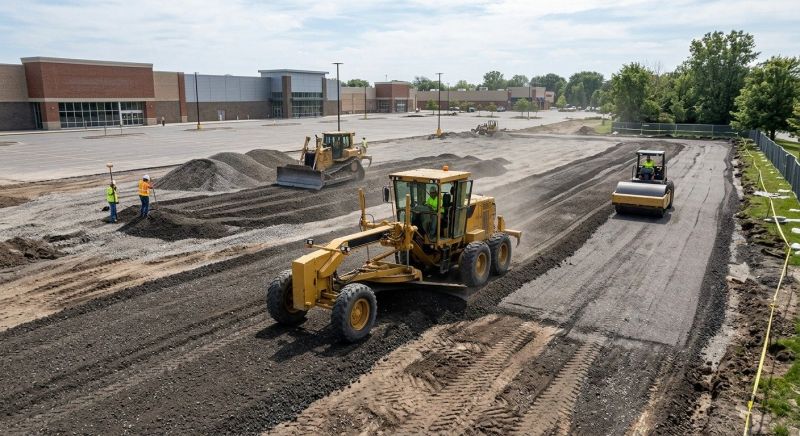 Parking Lot Excavation in Acworth, GA