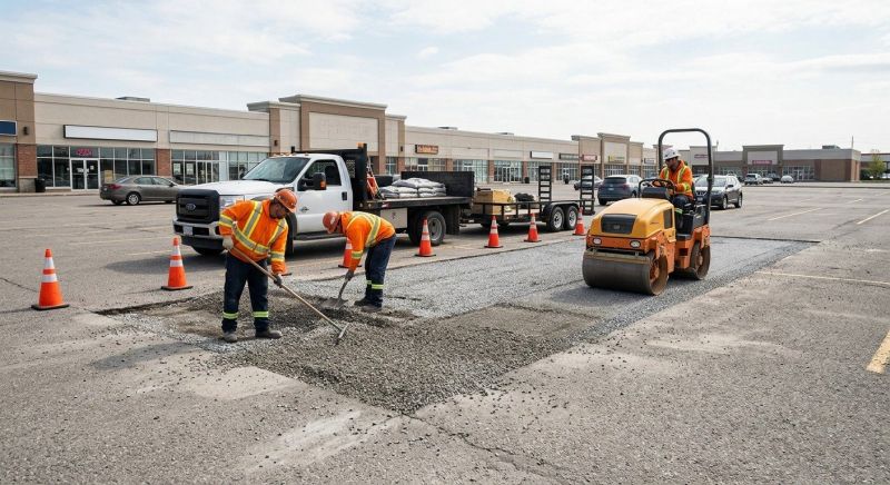 Parking Lot Gravel Repair in Alpharetta, GA